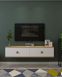 Hanah Home Zuzu 120 - Roble Zafiro, Blanco y Dorado